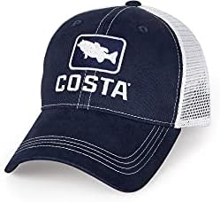 Costa Del Mar Trucker Hat, Navy + White, One Size US
