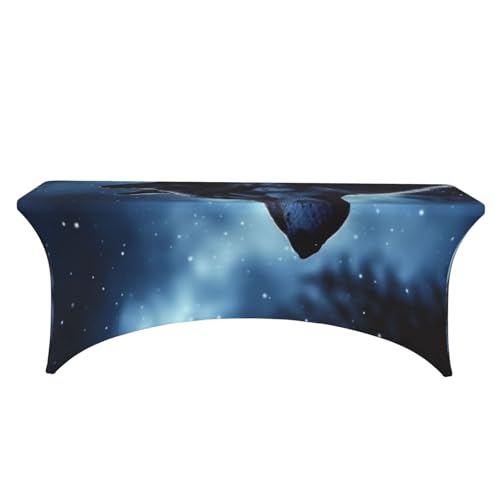 Nappe en élasthanne ajustée et extensible pour table de banquet