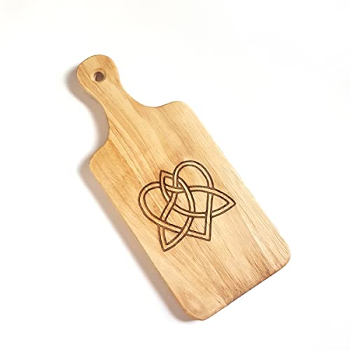 212 Main Celtic Love Knot Engraved Wooden Cheese Board