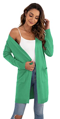 Image of VIISHOW Women's Classic Cardigans Long Sleeve Open Front Casual Knit Cardigan Sweaters Coat Soft Outwear