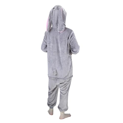 Kigurumi de conejo y pijama de dibujos animados con capucha para hombre y mujer 4