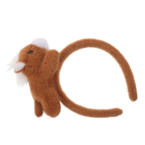 Bandeau peluche petit cheval marron Housoutil pour coiffure festive de filles