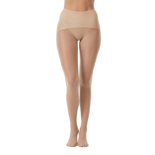 Image of Frola Oil Shiny Stockings Pantyhose 360Seamless Crotch High Waist Smooth Tights for Women