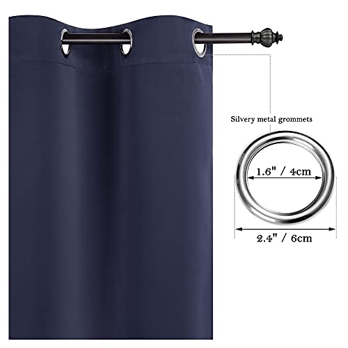PiccoCasa Blackout Curtains 2 Panels Grommet - Image 4