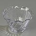 Carlisle Tulip Dessert Dish, 5 oz., 3-3/4" dia., stackable, scalloped edging, break-resistant, dishwasher safe, SAN, recyclable, clear (12 per pack), NSF (Cash N