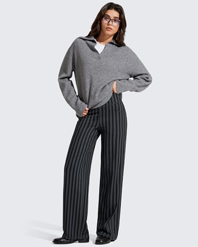 Image of Promover Wide Leg Pants Woman Yoga Pants with Pockets Stretch Loose Casual Lounge Sweatpants Petite /Regular /Tall