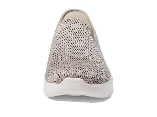 Skechers Damen Women's Hands Free Slip-ins Go Walk Flex-Relish Sneaker, Taupe/Blau, 38.5 EU Weit – Ansicht 6