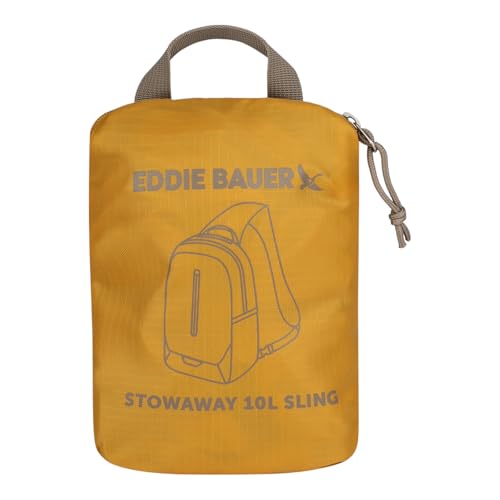 Image of Eddie Bauer Stowaway Packable Sling Bag | Foldable | Travel | Outdoor | Lightweight | Compact | Everyday Carry | Ripstop Nylon | 10L - Field Gold
