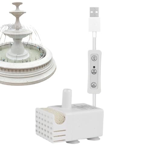 Mini Bomba de Fuente: Motor hidropónico silencioso, circulador de líquido Compacto | Generador de Flujo confiable para Ambiente acuático de bajo Voltaje, Pieza de Repuesto versátil para Fuente de