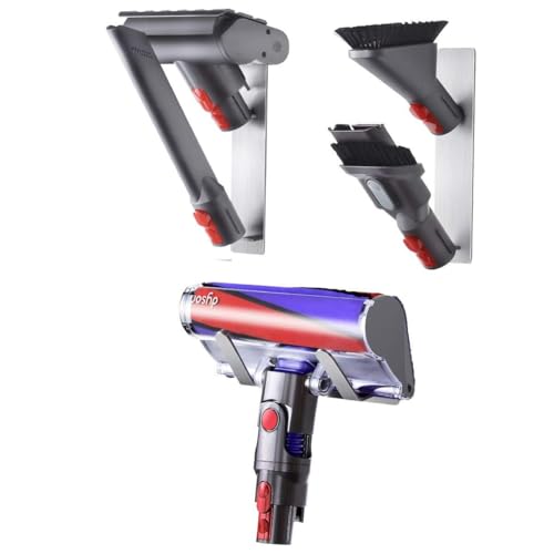 XIGOO Vacuum Accessory Wall Mount Stick Holders, Self-Adhesive Docks Station Perfect for V11 V10 V8 V7 V6 Attachments, Set of 3