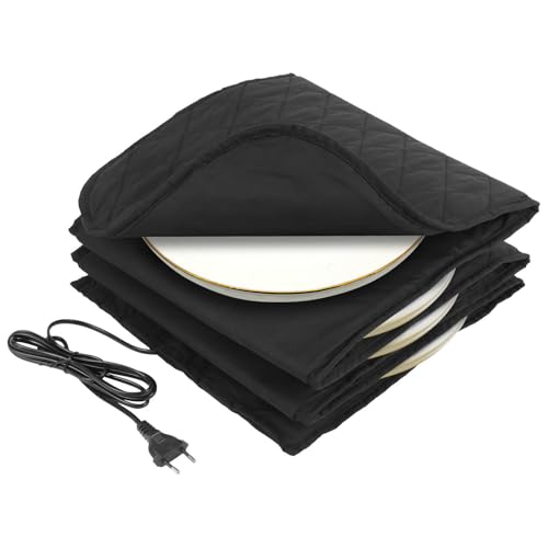 Peviasot Tellerwärmer Elektrischer 32*30*3cm – XXL Schnellheizer für bis zu 12 Teller – 200W Schnellaufheizung, Faltbar & Wärmeisoliert – Elektrischer Tellerwärmer für Zuhause, Küche & Gastro –Schwarz Peviasot Tellerwärmer Elektrischer 32*30*3cm – XXL Schnellheizer für bis zu 12 Teller – 200W Schnellaufheizung, Faltbar & Wärmeisoliert – Elektrischer Tellerwärmer für Zuhause, Küche & Gastro –Schwarz