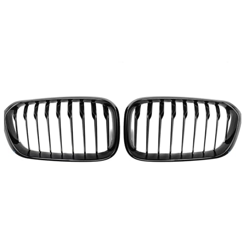 Parrilla deportiva tipo riñón para parachoques de Serie 1 F20 F21 2015-2017 en negro brillante