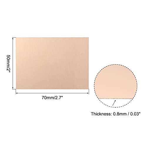 PATIKIL FR4 Double Side Copper Clad, 10 Pack 70 x 50 x 0.8mm PCB Laminate Circuit Board - Image 2