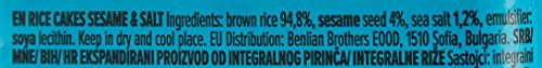 Benlian Slim Brown Rice Cakes, Sesame & Salt Flavor, 100g | Gluten-Free | High Fiber | Vegan-Friendly | No Artificial Additives