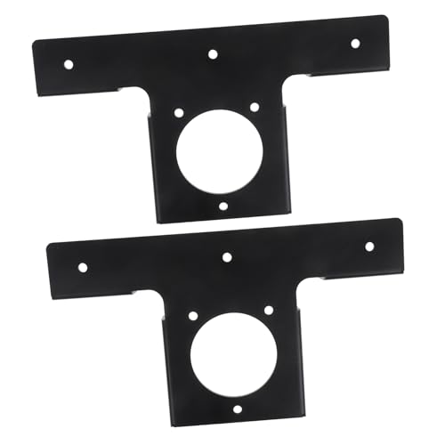 Abaodam 2 Piezas Soporte De Pérgola Piezas De Pérgola Soporte De Marquesina para Pérgola Soporte para Esquinas Soporte En Forma De t Soporte De Reemplazo del Dosel Corchetes Planchar Negro