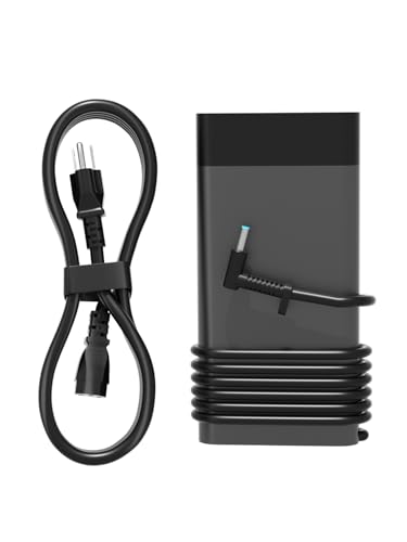 PowerPortnerLink 200W Charger Compatible with HP Victus 15 16 17 Omen 15 16 17 Pavilion Gaming/Envy 15 16 17 ZBook Create/Firefly/Power/Fury/Studio G11 G10 G9 G8 Laptop 4.5mm Blue Tip Power Adapter
