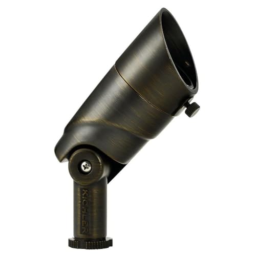 Kichler 16016CBR30 Transitional One Light Accent from Landscape LED Collection in Brass Finish, 4.50 inches