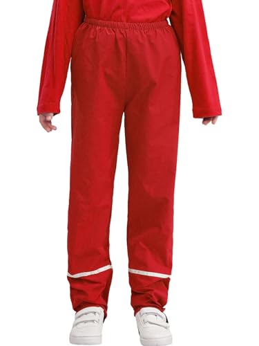 Kids Boys Girls Waterproof Rain Pants Children Windproof Water Resistant Rainwear Lightweight Trousers