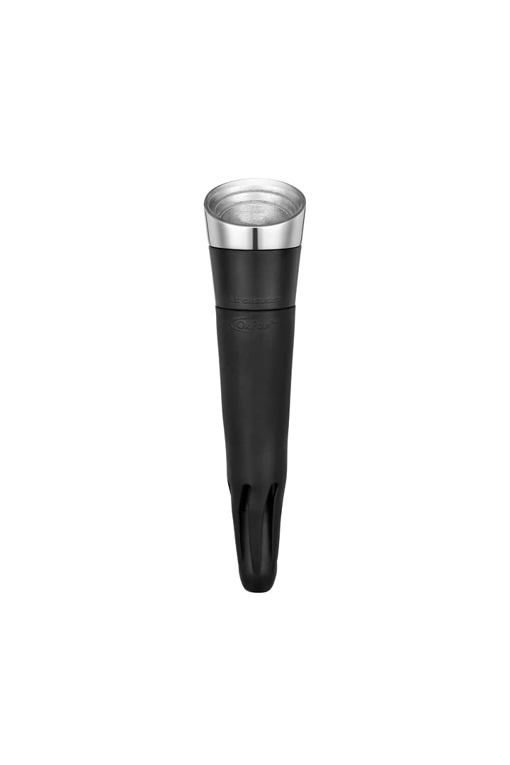 Le Creuset, 3-in-1 Weinausgießer -belüfter und -verschluss, Ausgießer und Verschluss, Schwarz, WA163, 59138001078000