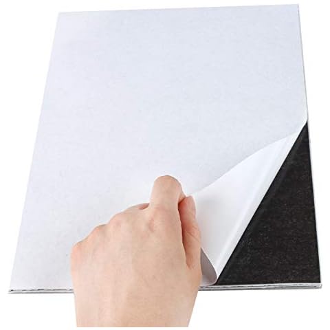 24 Pack 8X10Inch 20Mil Magnetic Sheets W/Adhesive Backing Magnetic Paper Tape Strong Self Adhesive Sticky Magnet Sheets for Photo and Picture Magnets, Stickers and DIY Craft Magnets Cover
