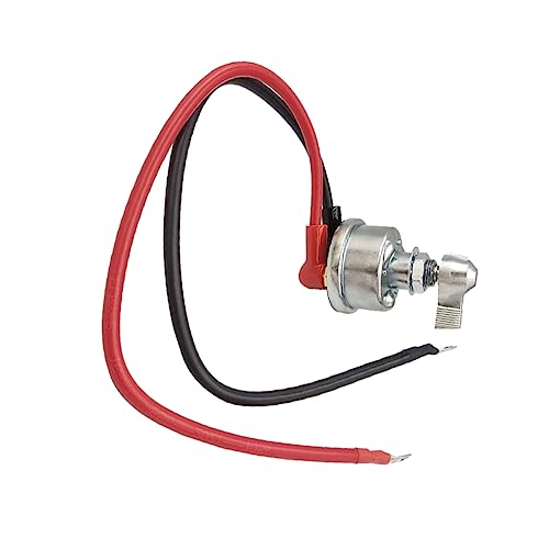 HOLIDYOYO Professional Battery Kill Switch Quick Disconnect Power for Car High Battery Disconnector Aluminum Alloy Construction Battery Isolator Silver