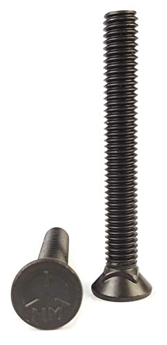 Flat Head Plow Bolt - Plain Grade 5 Steel 1/2