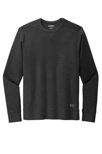OGIO Unisex Luuma Flex Long Sleeve Crew | Athletic Long Sleeve Top for Men & Women, Lightweight Pullover for Casual Wear