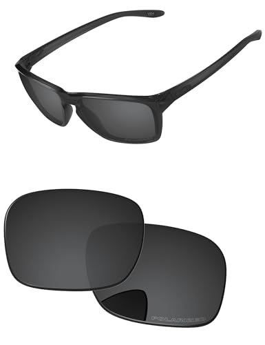 PapaViva Replacement Lenses for Oakley Sylas OO9448 57mm Sunglass Solid Black Polarized