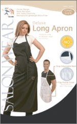 Salon Wear Deluxe Long Apron - Color Black