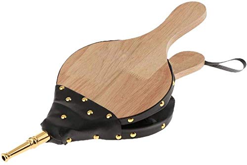 Fuelles, Fuelle for chimenea Soplador de fuelle de madera Soplador manual for chimenea Barbacoa y camping, Equipo de barbacoa con soplador manual, Accesorios for chimenea casera de bricolaje