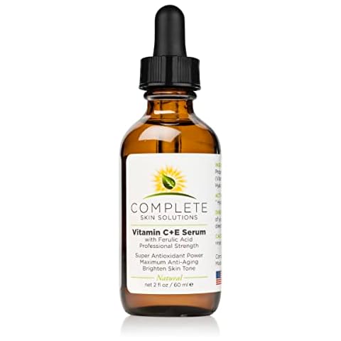 Natural Best Vitamin CE Serum - 2 oz With Ferulic,Hyaluronic Acid, Vitamin C 15% - Made In USA Cover