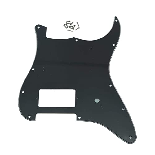 Kaish 11 trous Strat ST One Guitare Humbucker Pickguard Pickguard pour Fender Delonge Beaucoup de Couleurs Black 3 Ply - Les Beatles, Paul McCartney, John Lennon, RIngo Starr, George Harrison Kaish 11 trous Strat ST One Guitare Humbucker Pickguard Pickguard pour Fender Delonge Beaucoup de Couleurs Black 3 Ply