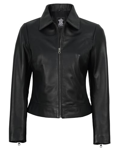 Image of Decrum Vintage Style Real Lambskin Casual Leather Jackets for Women