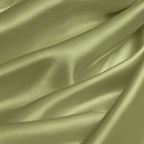 Image of SiinvdaBZX Satin Bassinet Sheets for Baby Hair, Sage Green | Silk-Like Soft Bassinet Fitted Sheets for Hourglass, Oval & Rectangular Bassinet Mattress