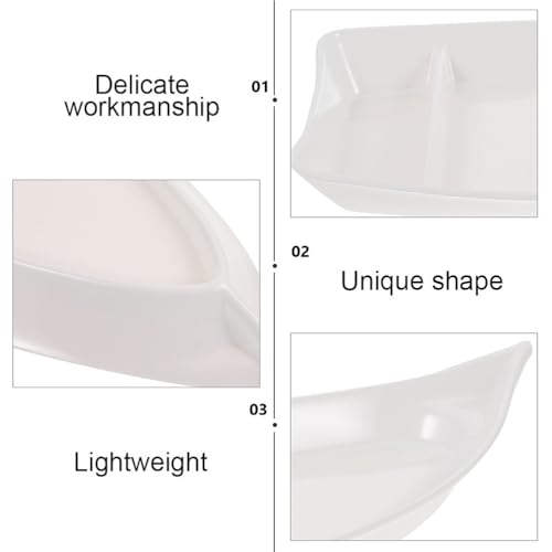 Plato japonés UPKOCH forma bote para sushi 13x5.5x1.7 pulg miniatura 3