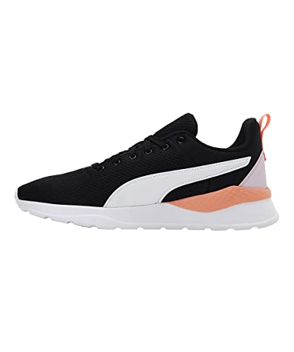 Image of PUMA Unisex Anzarun LiteSneaker, Puma Nera Puma White Peach Pink, 3.5 UK