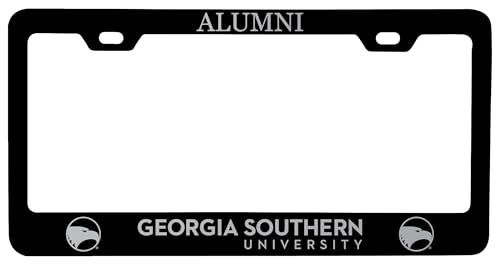 Georgia Southern Eagles Alumni Engraved Metal License Plate Frame Officially Licensed Black