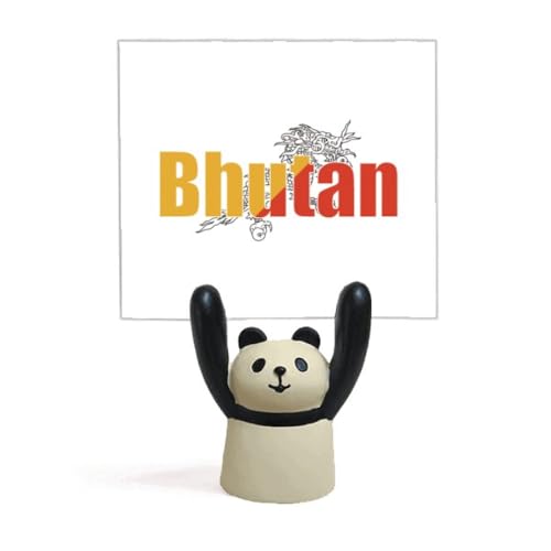 Support de drapeau du Bhoutan panda stand mémo pour papeterie et décoration