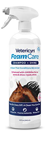 Vetericyn-FoamCare-Horse-Shampoo-Equine-Instant-Foam-Sprayable-Shampoo-with-Aloe-to-Promote-Healthy-Skin-and-Coat-Paraben-Free-Cleans-Moisturizes-and-Conditions-Horses-Coat-32-fl-oz Vetericyn FoamCare Horse Shampoo - Equine Instant Foam Sprayable Shampoo with Aloe to Promote Healthy Skin and Coat, Paraben Free, Cleans, Moisturizes, and Conditions Horse's Coat. 32 fl. oz. - Image 1