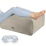 XCWTBL Inflatable Leg Elevating Pillow With Sleep Mask,Leg Wedge Pillow For Swelling, Blood Circulation, Back Pain, Edema Relief, Leg Support Pillow For After Surgery Recovery Knee Support Elevation