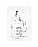 3 Pack 'Hatteras Style' Fish Finder Red Drum Surf Fishing Rigs 100LB Mono (8/0)