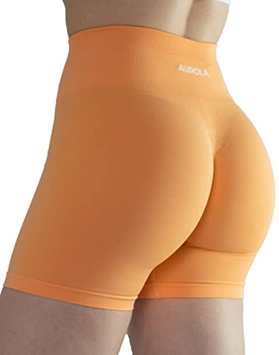 Image of AUROLA Intensify Workout Shorts for Women Seamless Scrunch Short Gym Yoga Running Sport Active Exercise Fitness Shorts
