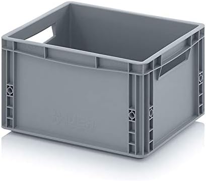 Auer Packaging Eurobox 60 x 40 x 42 cm, 86 litres, large storage box with handles, 60 x 40 x 42 cm, plastic box, stackable, storage box for private and commercial use