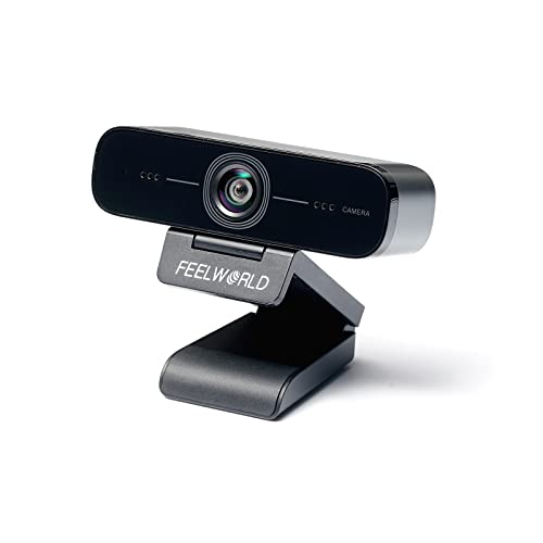 Feelworld WV207 Webcam con Micrófono 1080p/30fps Full HD USB 2.0 Computer Webcams para Transmisión en Vivo, Videollamadas, Cursos en Línea y Videoconferencias - Video Vertical