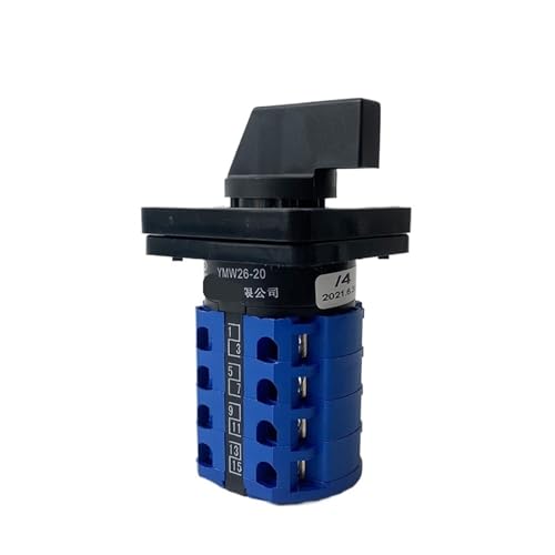 Interruptor de leva de 4 polos YMW26 con contactos plateados y 20A 2