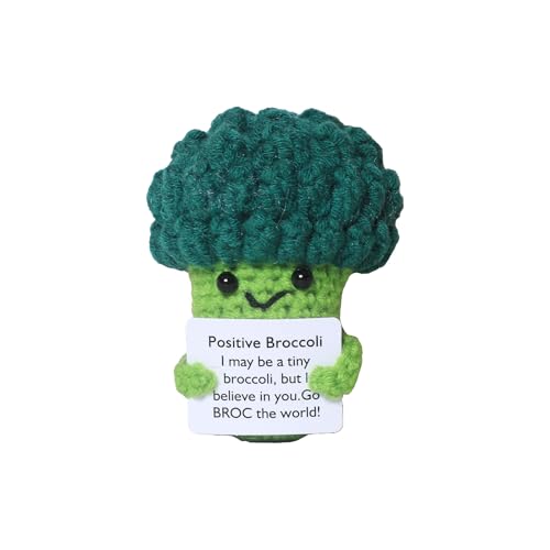 ZEXOLAP Broccoli Positive Crochet Animals, Support Gift