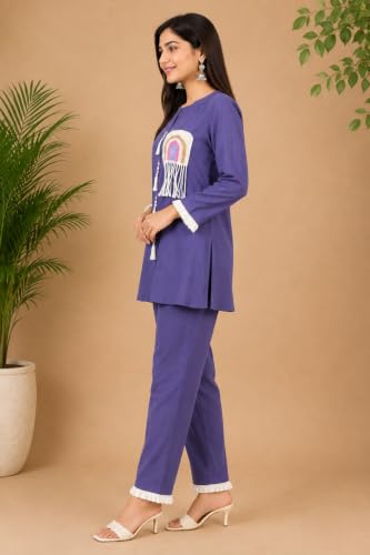 AURENZA purple lace co-ord set – image 3
