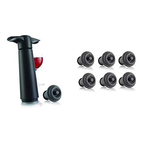 Vacu Vin Wine Saver Set with Stoppers Cover