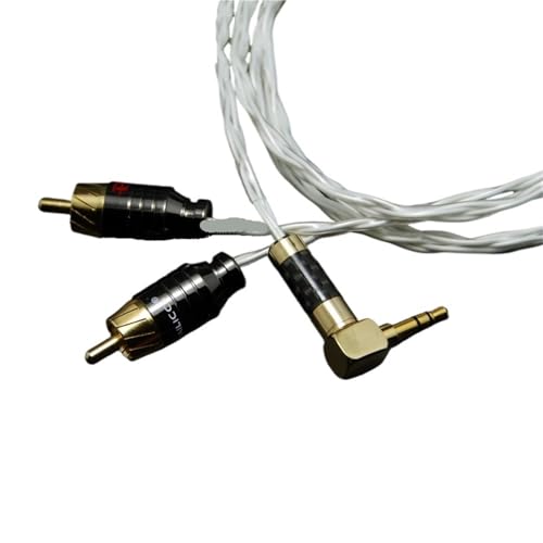 Cable de audio 3.5mm a 2 para altavoces 1.5 m miniatura 2