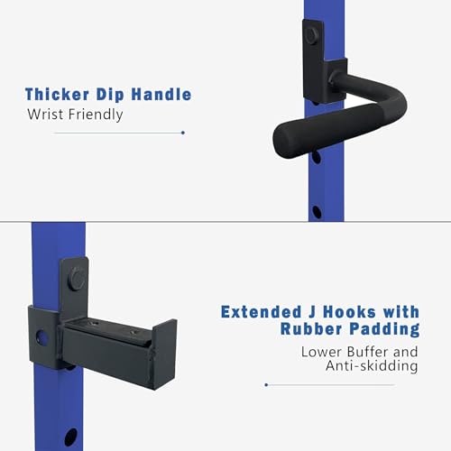 Multi functional Power Cage,Home Adjustable Pullup Squat Rack 1000Lbs Capacity Comprehensive Fitness Barbell Rack